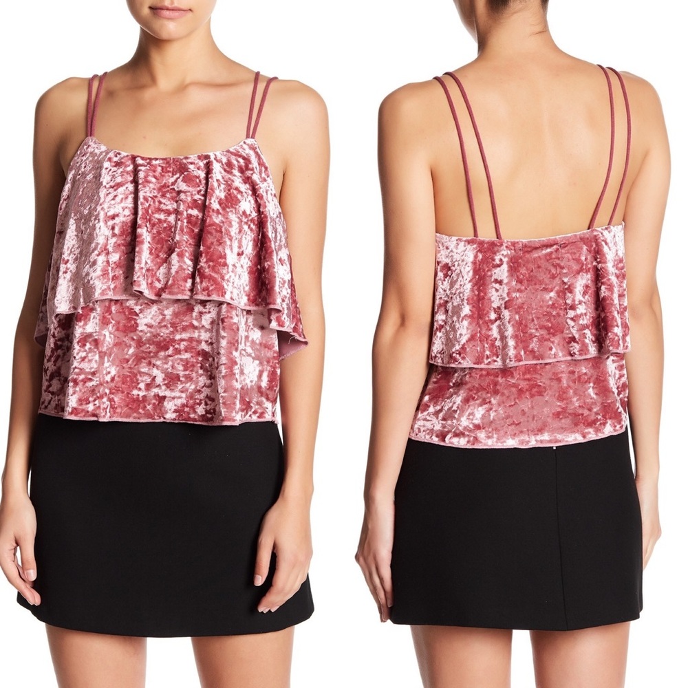 Romeo & Juliet Velvet Popover Tank